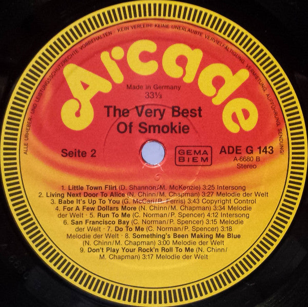 Smokie : The Very Best Of (LP, Comp)