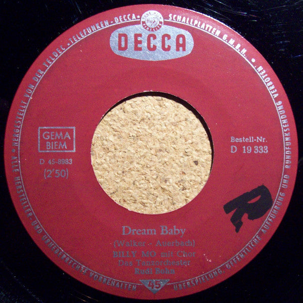 Billy Mo : Sie Trug Ein Wum-Ba-Di-Decolleté / Dream Baby (7", Single, Mono)