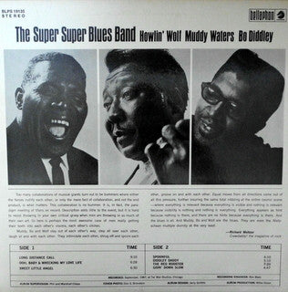 Howlin' Wolf, Muddy Waters & Bo Diddley : The Super Super Blues Band (LP, Album, RE)