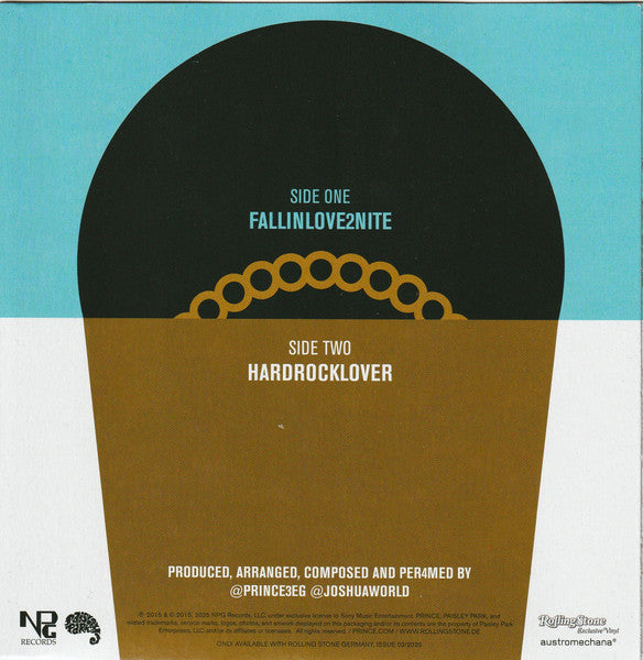 Prince : Fallinlove2nite / Hardrocklover (7", Single)
