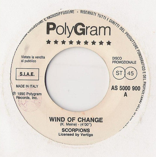 Scorpions / Crystal Waters : Wind Of Change / Makin' Happy (7", Promo)