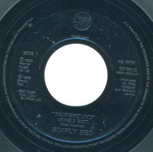 Simply Red : Fairground (7", Single, Jukebox)