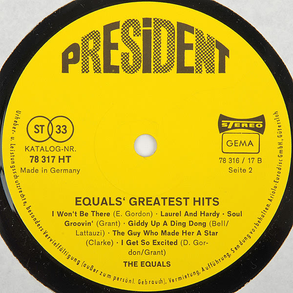 The Equals : Equals' Greatest Hits (LP, Comp)