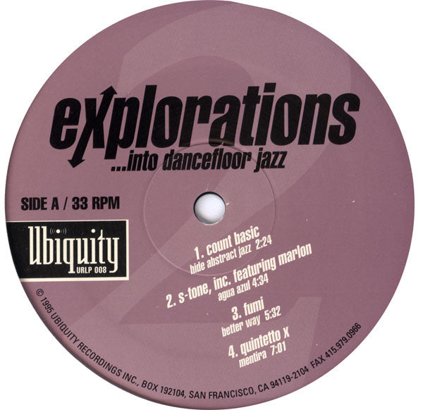 Various : Explorations Into Dancefloor Jazz 2 (LP, Comp)