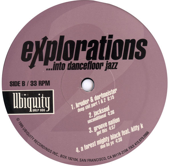 Various : Explorations Into Dancefloor Jazz 2 (LP, Comp)