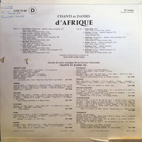 Keita Fodeba, Kante Facelli : Chants & Danses Afrique (LP)