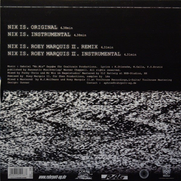 RAG : Nix Is. (12")