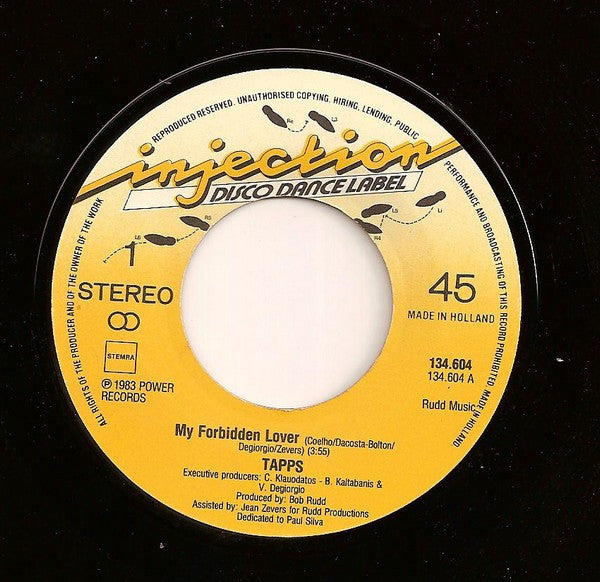 Tapps : My Forbidden Lover (7", Single)