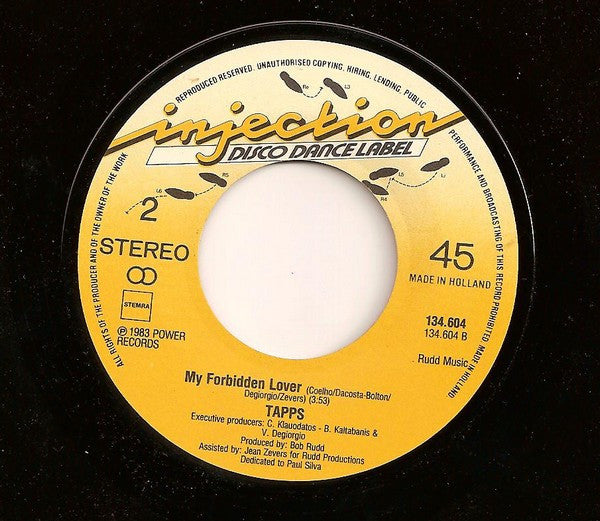 Tapps : My Forbidden Lover (7", Single)