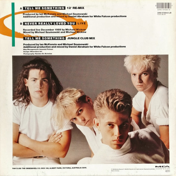 Indecent Obsession : Tell Me Something (12")