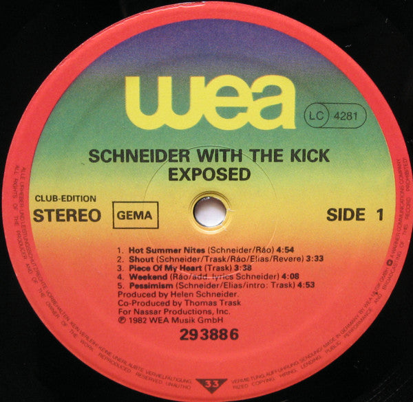 Schneider* With The Kick (2) : Exposed (LP, Album, Club)