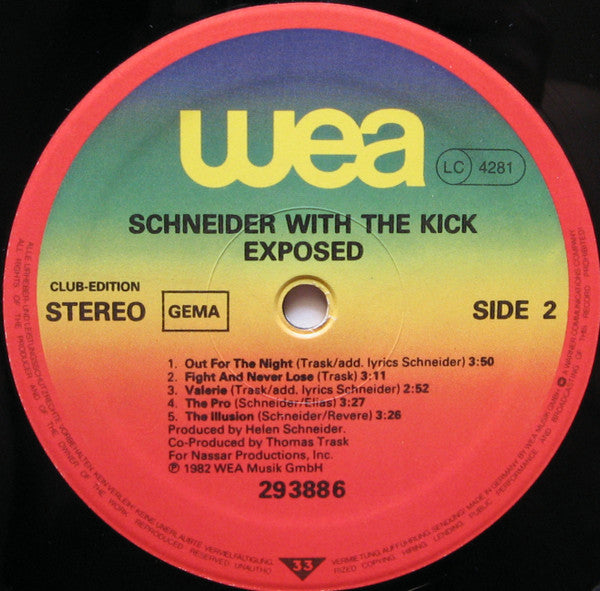 Schneider* With The Kick (2) : Exposed (LP, Album, Club)