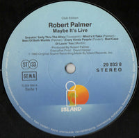 Robert Palmer : Maybe It's Live (LP, Album, Club)