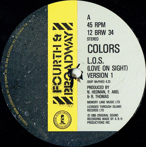 Colors (3) : L.O.S. (Love On Sight) (12")