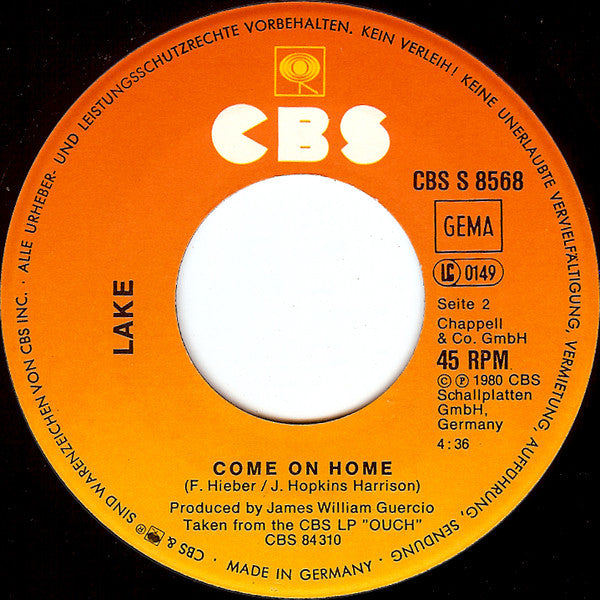 Lake (2) : Celebrate (7", Single)