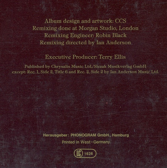 Jethro Tull : Living In The Past (2xLP, Comp, RE, Gat)