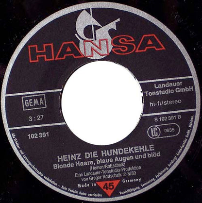Heinz Die Hundekehle : Zieht Den Bayern Die Lederhosen Aus (Yellow Submarine)  (7", Single)
