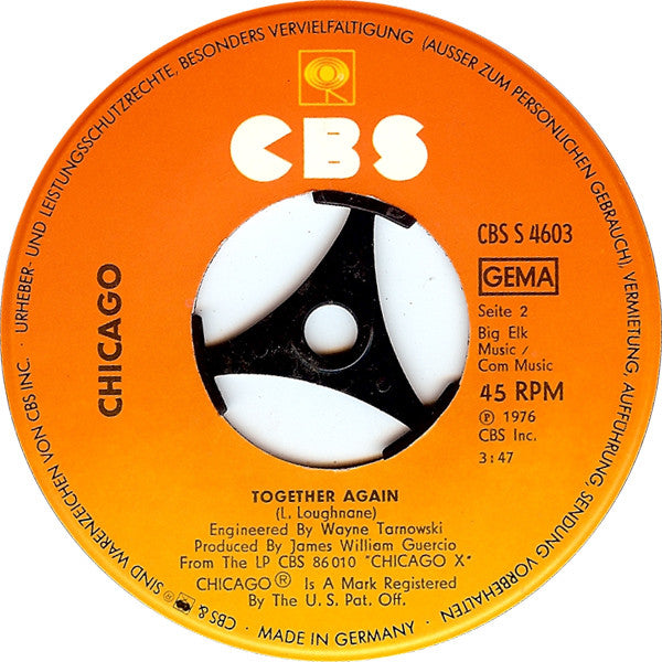 Chicago (2) : If You Leave Me Now (7", Single)