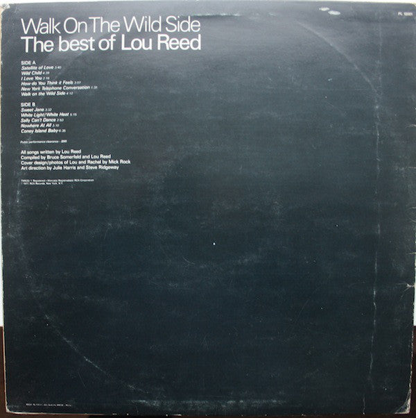 Lou Reed : Walk On The Wild Side - The Best Of Lou Reed (LP, Comp)