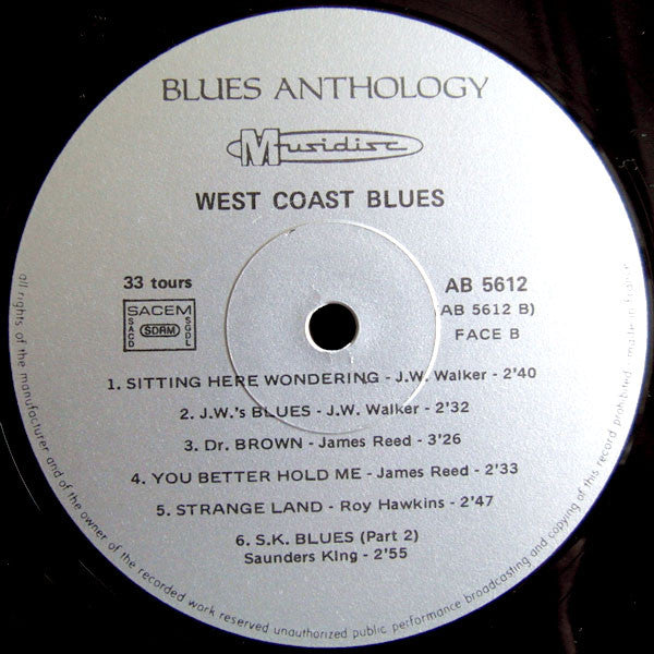 Various : West Coast Blues (LP, Comp, RE)