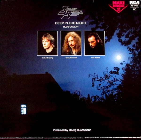 Straight Shooter : Deep In The Night / Blue Collar (12", Maxi)