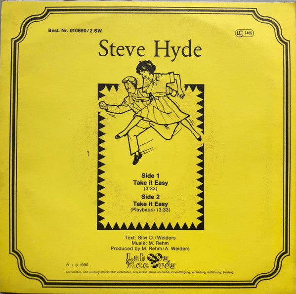 Steve Hyde (2) : Take It Easy (7", Single)