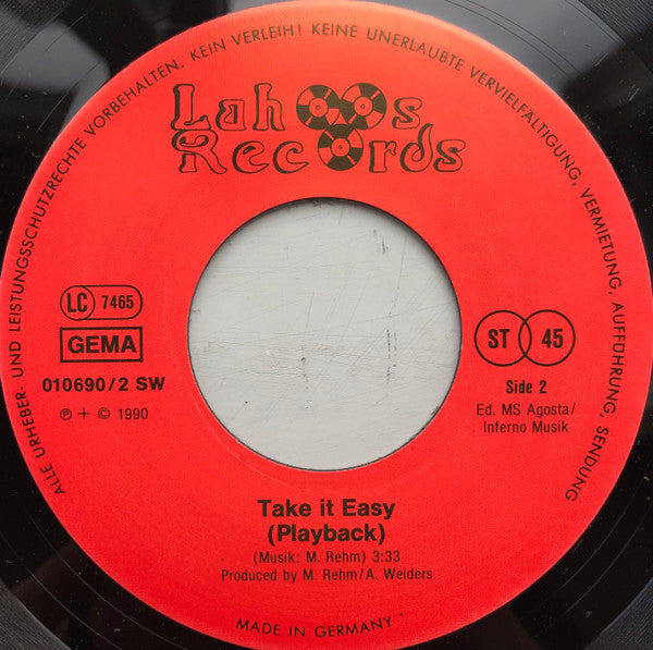 Steve Hyde (2) : Take It Easy (7", Single)