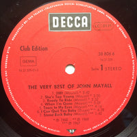 John Mayall : The Very Best Of John Mayall (LP, Comp, Club)