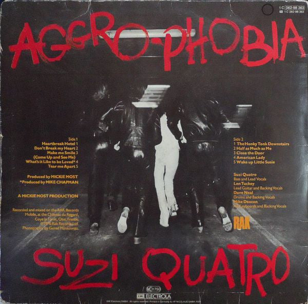 Suzi Quatro : Aggro-Phobia (LP, Album)