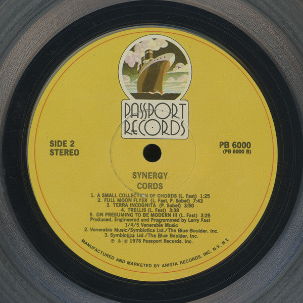 Synergy (3) : Cords (LP, Album, Tra)