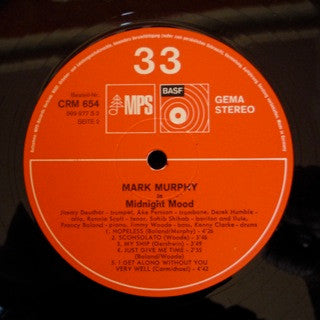 Mark Murphy : Midnight Mood (LP, Album, RE)