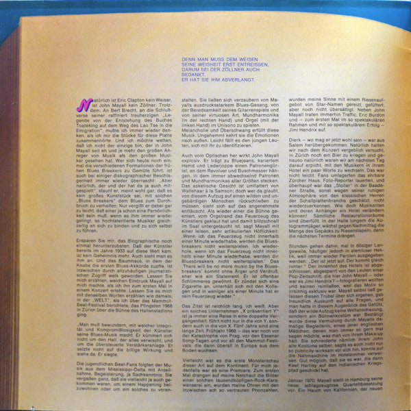 John Mayall : Werner Burkhardt Präsentiert  Die John Mayall Story (LP, Comp)