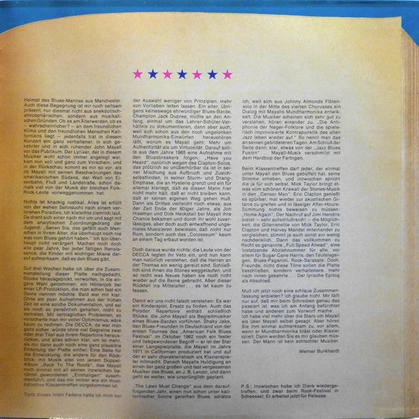 John Mayall : Werner Burkhardt Präsentiert  Die John Mayall Story (LP, Comp)