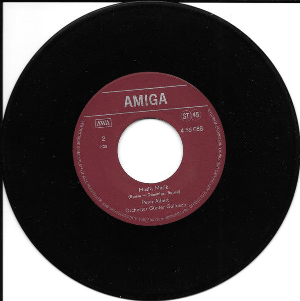 Peter Albert : Dreh Dich Nicht Mehr Um / Musik, Musik (7", Single)