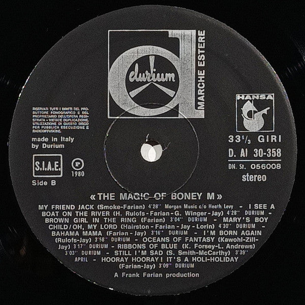 Boney M. : The Magic Of Boney M. - 20 Golden Hits (LP, Comp)