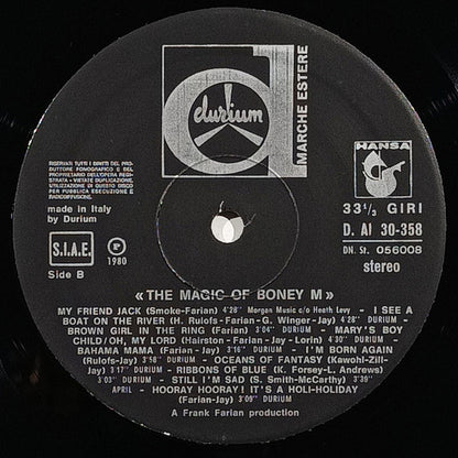 Boney M. : The Magic Of Boney M. - 20 Golden Hits (LP, Comp)