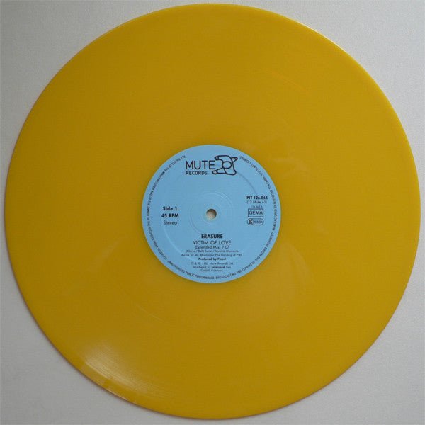 Erasure : Victim Of Love (Remix) (12", Maxi, Yel)