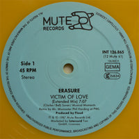 Erasure : Victim Of Love (Remix) (12", Maxi, Yel)