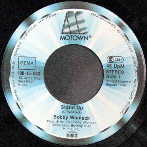 Bobby Womack : Stand Up / Lay Your Lovin' On Me (7", Single)