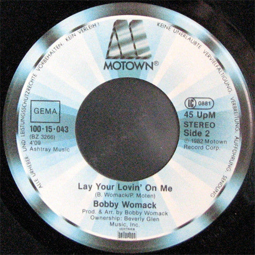 Bobby Womack : Stand Up / Lay Your Lovin' On Me (7", Single)