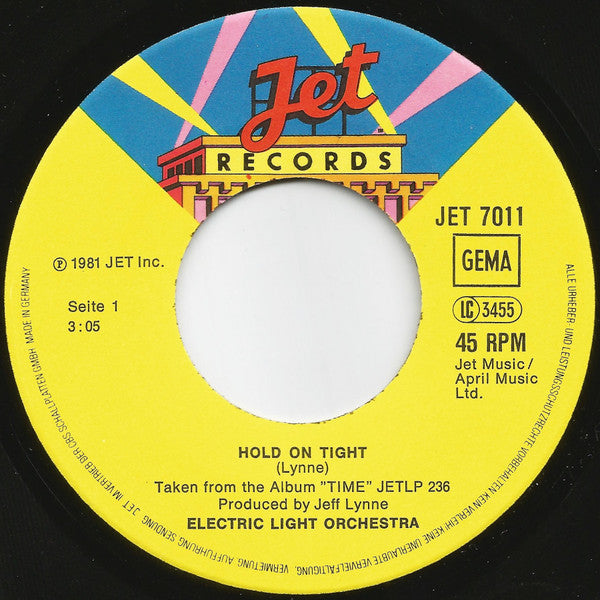 ELO* : Hold On Tight (7", Single)