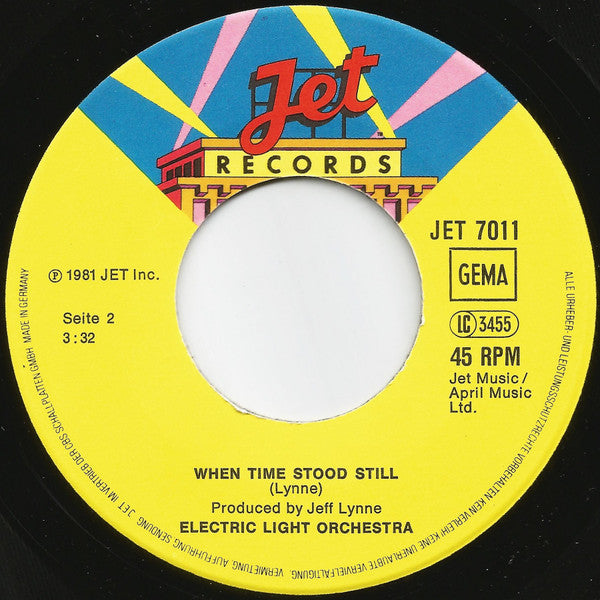 ELO* : Hold On Tight (7", Single)