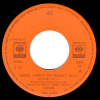 Santana : Europa (Earth's Cry, Heaven's Smile) (7", Single)