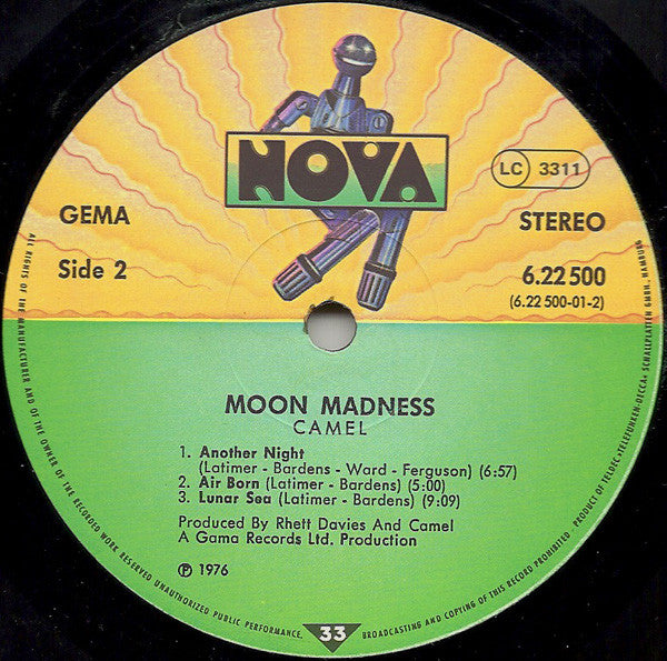 Camel : Moonmadness (LP, Album, RP)