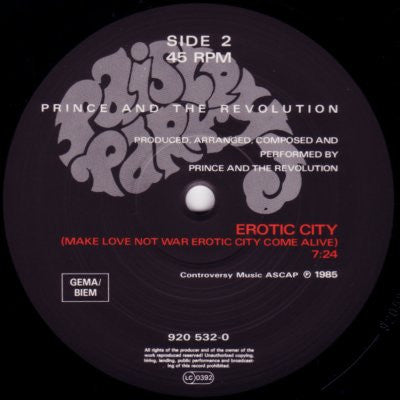 Prince And The Revolution : Girls & Boys (12", Single, Pos)