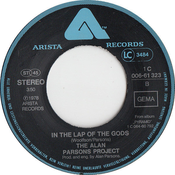 The Alan Parsons Project : Pyramania (7", Single)