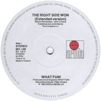 What Fun! : The Right Side Won (12")