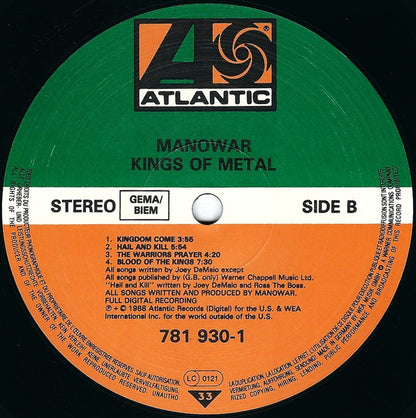 Manowar : Kings Of Metal (LP, Album)