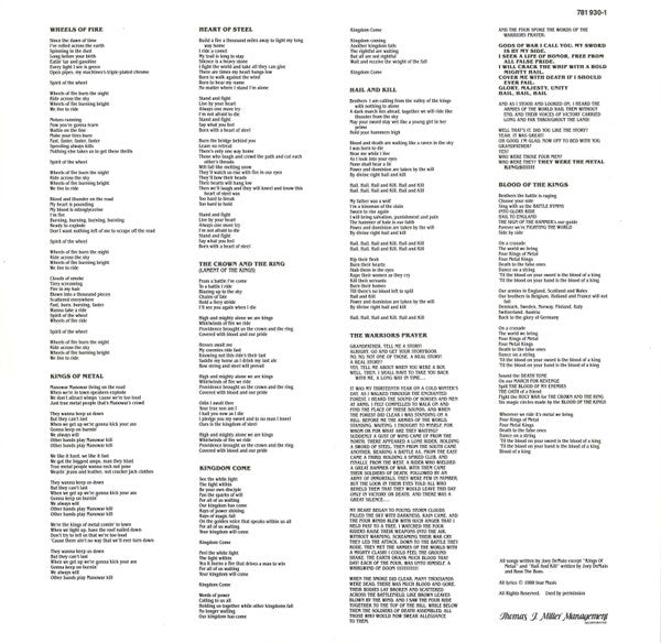 Manowar : Kings Of Metal (LP, Album)