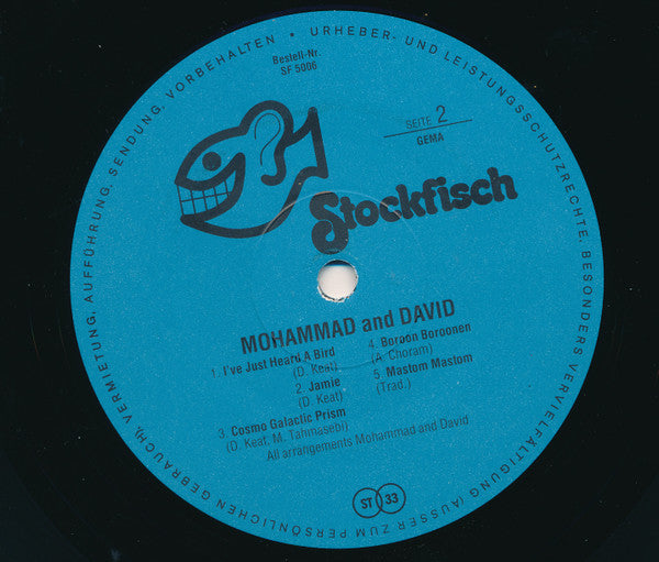 Mohammad* & David* : Persian-American Rhythm'n Blues (LP, Album)